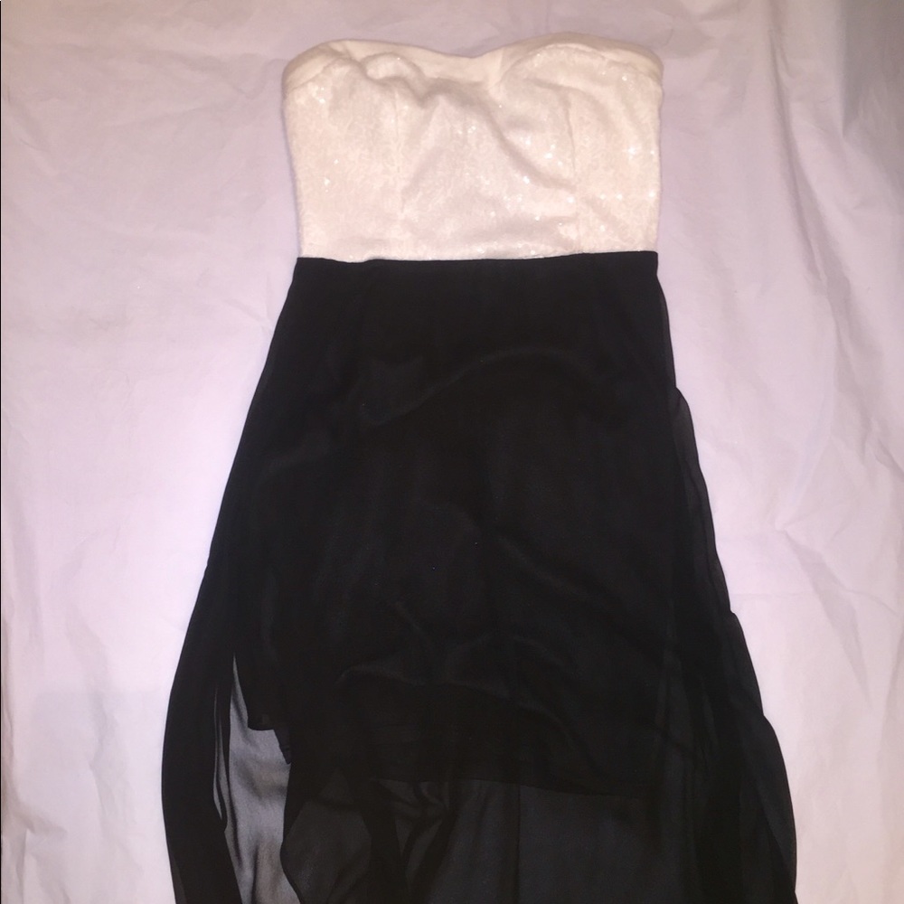 Long Black and White Dress from Charlotte Russe
